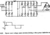 Source d'onde carrée de tension d'onduleur Fed Induction Motor Drive
